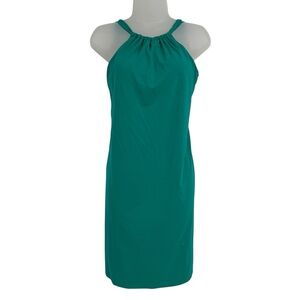 Athleta women’s Green Kokomo Swim Dress Size Small Tie Back Built-in-bra